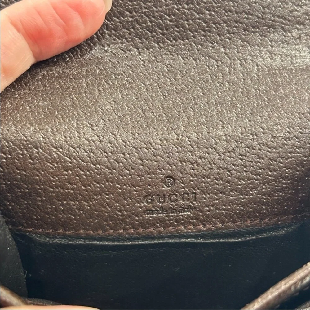 Gucci Brown GG Canvas Coin Case - Picture 13 of 13